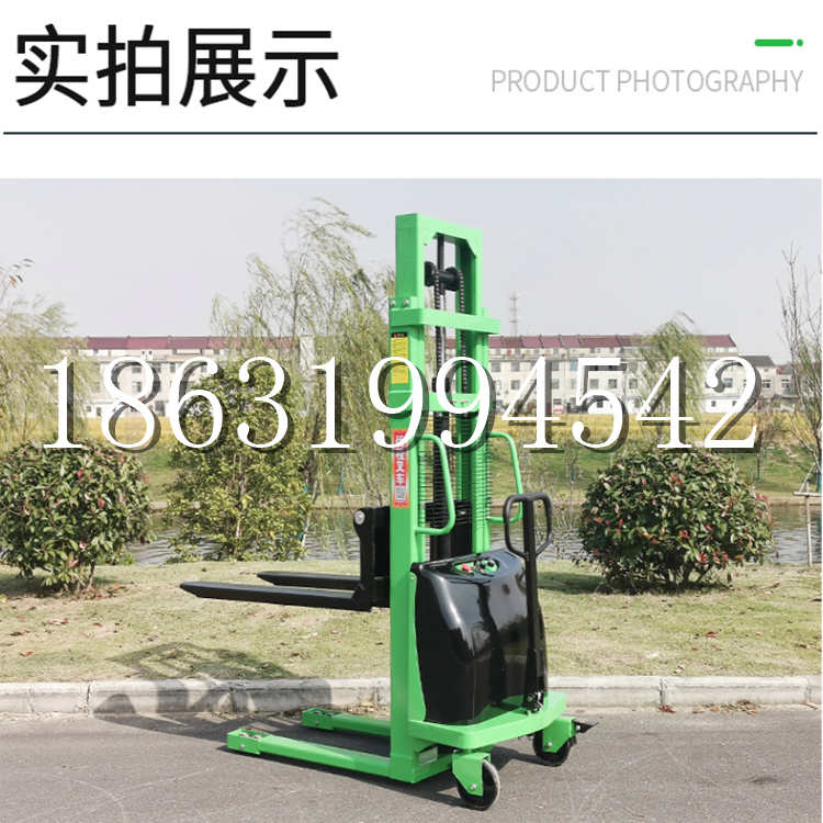 二仑乡电动叉车堆高车液压铲车电瓶1吨2吨站驾步行式小型全自动叉车
